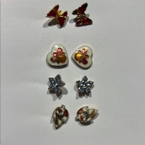 Colorful Enamel Stud Earrings Set